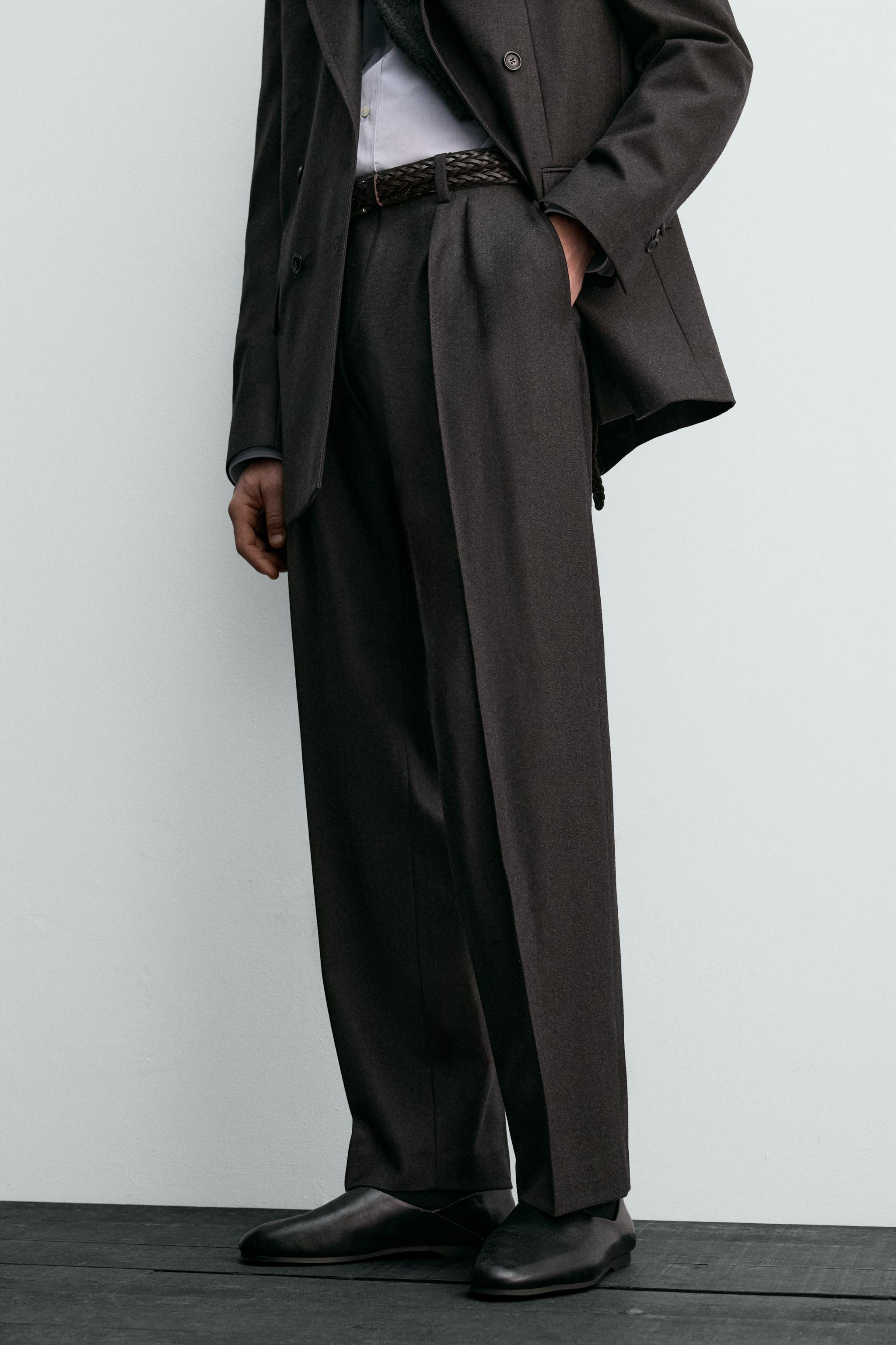 AARON LEVINE X ZARA WOOL SUIT PANTS